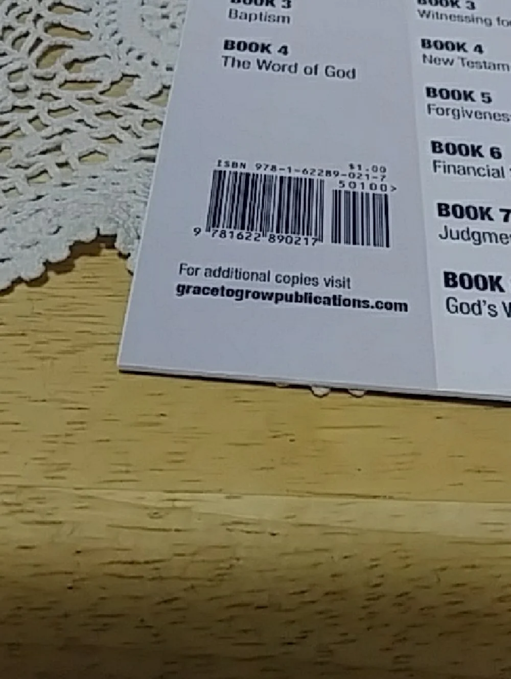 Grace to Grow Foundations of my faith study guides, Full set like new
